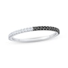 Thumbnail Image 0 of Black & White Diamond Anniversary Ring 1/6 ct tw 14K White Gold