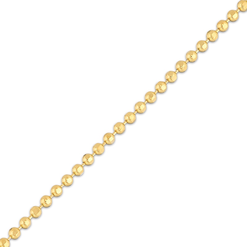 Main Image 2 of Solid Curb Chain, Bead Chain & Paperclip Chain Necklace Set 10K Yellow Gold 18&quot;