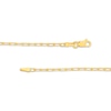 Thumbnail Image 5 of Curb Chain, Bead Chain & Paperclip Chain Necklace Set Solid 10K Yellow Gold 18&quot;