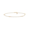 Thumbnail Image 1 of Heart & Bow Station Anklet 10K Yellow Gold 10&quot;