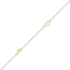 Thumbnail Image 2 of Heart & Bow Station Anklet 10K Yellow Gold 10&quot;