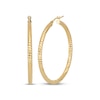 Thumbnail Image 1 of Italian Brilliance Diamond-Cut Hoop Earrings 14K Yellow Gold 30mm