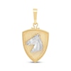 Thumbnail Image 1 of Horse Silhouette & Shield Charm 10K Two-Tone Gold