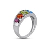 Thumbnail Image 2 of Multi-Stone Rainbow Ring Sterling Silver