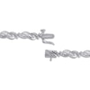 Thumbnail Image 2 of Baguette & Round-Cut Diamond Link Bracelet 1 ct tw 10K White Gold 7&quot;