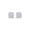 Thumbnail Image 2 of Multi-Diamond Cushion Halo Stud Earrings 1/5 ct tw 10K White Gold