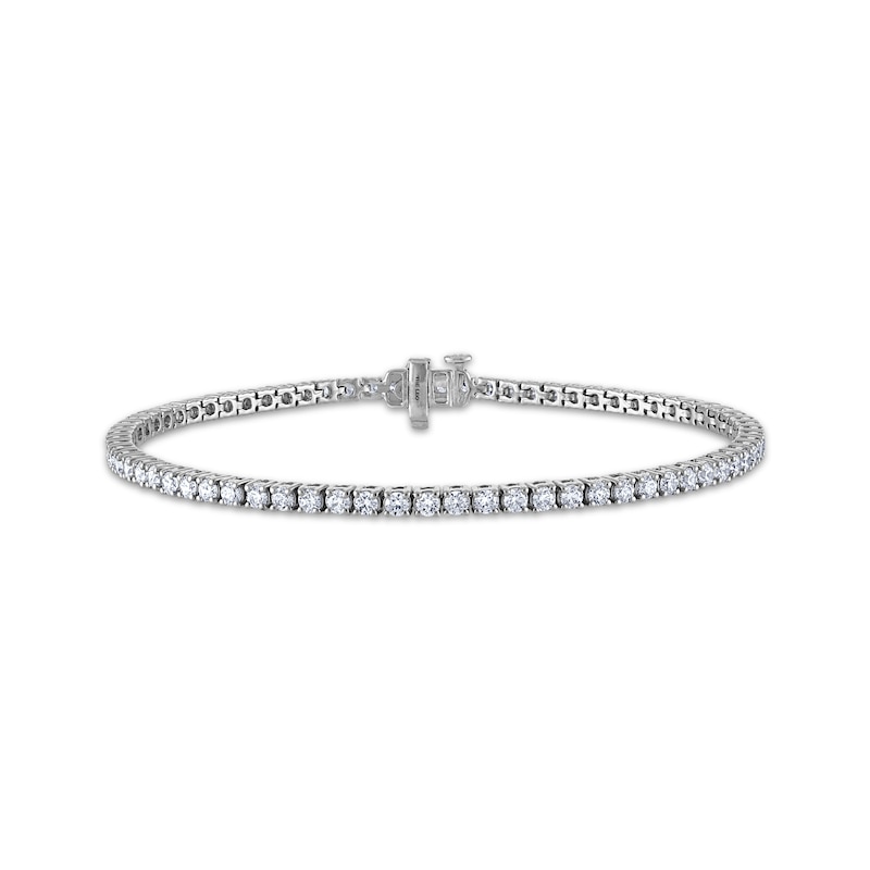 Main Image 1 of THE LEO Diamond Tennis Bracelet 3 ct tw 14K White Gold 7.25&quot;