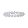 Thumbnail Image 1 of Multi-Diamond Circle Link Bracelet 5 ct tw 10K White Gold 7&quot;