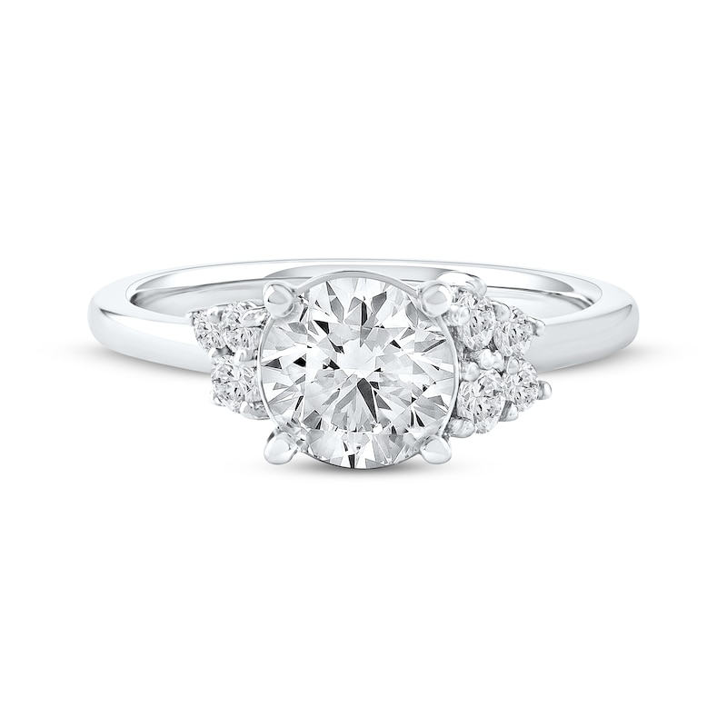 Main Image 3 of Lab-Grown Diamonds by KAY Round-Cut Engagement Ring 1-3/4 ct tw 14K White Gold