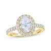 Thumbnail Image 1 of THE LEO Legacy Lab-Grown Diamond Oval-Cut Engagement Ring 2 ct tw 14K Yellow Gold