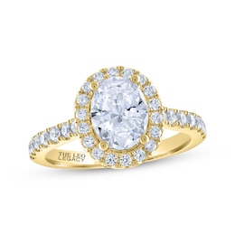 THE LEO Legacy Lab-Grown Diamond Oval-Cut Engagement Ring 2 ct tw 14K Yellow Gold