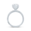 Thumbnail Image 3 of Monique Lhuillier Bliss Oval-Cut Lab-Grown Diamond Engagement Ring 3-5/8 ct tw 18K White Gold