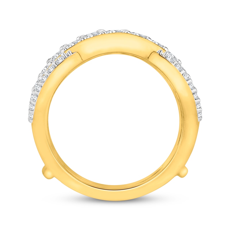 Main Image 3 of Round-Cut Diamond Enhancer Ring 1-1/2 ct tw 14K Yellow Gold