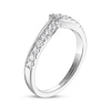 Thumbnail Image 2 of THE LEO Ideal Cut Diamond Contour Anniversary Band 1/3 ct tw 14K White Gold