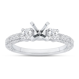 Diamond Engagement Ring Setting 1 ct tw 14K White Gold