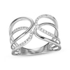 Thumbnail Image 1 of Diamond Looping Fashion Ring 1/10 ct tw 10K White Gold