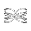 Thumbnail Image 3 of Diamond Looping Fashion Ring 1/10 ct tw 10K White Gold