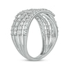 Thumbnail Image 2 of Diamond Bypass Multi-Row Ring 1 ct tw 10K White Gold