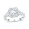 Thumbnail Image 0 of Lab-Created Diamonds by KAY Princess-Cut Double Halo Engagement Ring 1 ct tw 14K White Gold