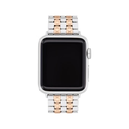 Coach Two-Tone Stainless Steel Women's Apple Watch Strap 14700244