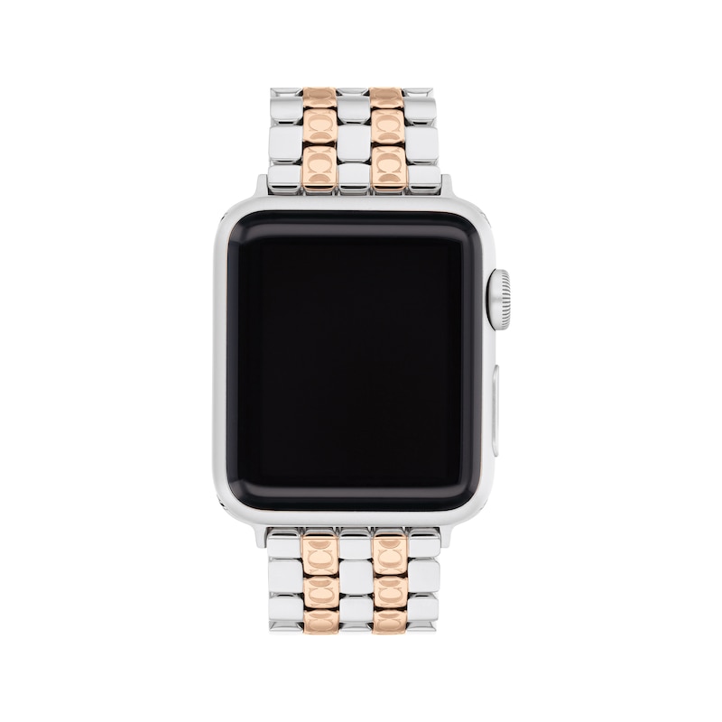 Main Image 1 of Coach Two-Tone Stainless Steel Women's Apple Watch Strap 14700244