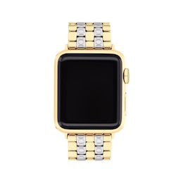 Coach Two-Tone Stainless Steel Women's Apple Watch Strap 14700245