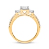 Thumbnail Image 1 of Memories, Moments, Magic Princess-Cut Diamond Three-Stone Engagement Ring 1 ct tw 10K Yellow Gold