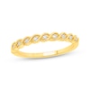 Thumbnail Image 1 of Now + Forever Lab-Grown Diamonds Twist Anniversary Ring 1/20 ct tw 10K Yellow Gold