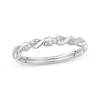 Thumbnail Image 0 of Lab-Grown Diamonds by KAY Twist Anniversary Ring 1/20 ct tw 10K White Gold