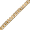 Thumbnail Image 2 of Solid Diamond-Cut Ice Chain Bracelet 3.5mm 10K Yellow Gold 8.5&quot;