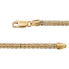 Thumbnail Image 3 of Solid Diamond-Cut Ice Chain Bracelet 3.5mm 10K Yellow Gold 8.5&quot;