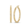 Thumbnail Image 1 of Italian Brilliance Diamond-Cut Hoop Earrings 14K Yellow Gold 20mm