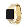 Thumbnail Image 1 of COACH Gold-Tone Crystal Apple Watch Strap 14700258