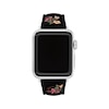 Thumbnail Image 1 of COACH Black Floral Print Silicone Apple Watch Strap 14700264