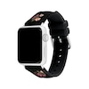 Thumbnail Image 2 of COACH Black Floral Print Silicone Apple Watch Strap 14700264