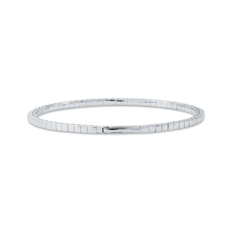 Main Image 3 of Lab-Grown Diamonds by KAY Flex Bangle Bracelet 1-1/2 ct tw 10K White Gold