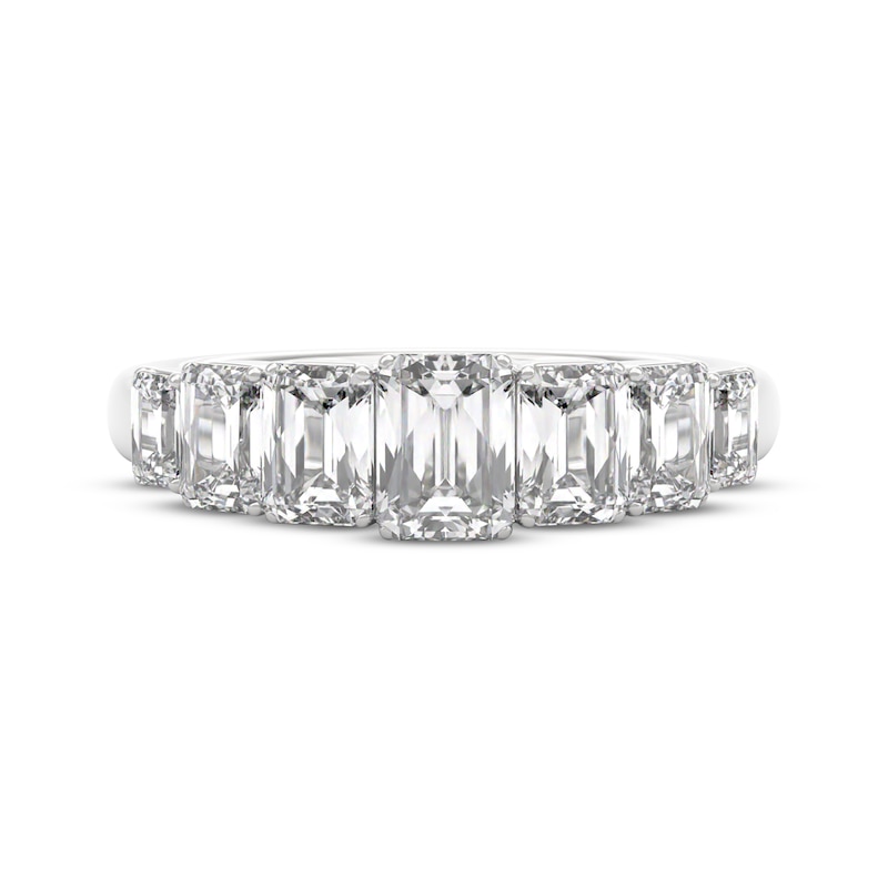 Main Image 3 of THE LEO Legacy Lab-Grown Diamond Emerald-Cut Anniversary Ring 2 ct tw 14K White Gold