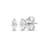 Thumbnail Image 1 of Marquise-Cut Diamond Solitaire Stud Earrings 1/5 ct tw 14K White Gold (I/I1)