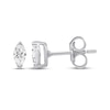 Thumbnail Image 3 of Marquise-Cut Diamond Solitaire Stud Earrings 1/5 ct tw 14K White Gold (I/I1)