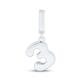 Charmed Memories Number 3 Charm Sterling Silver