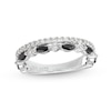 Thumbnail Image 1 of Neil Lane Black & White Diamond Wedding Band 3/4 ct tw Marquise & Round-cut 14K White Gold