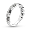 Thumbnail Image 2 of Neil Lane Black & White Diamond Wedding Band 3/4 ct tw Marquise & Round-cut 14K White Gold