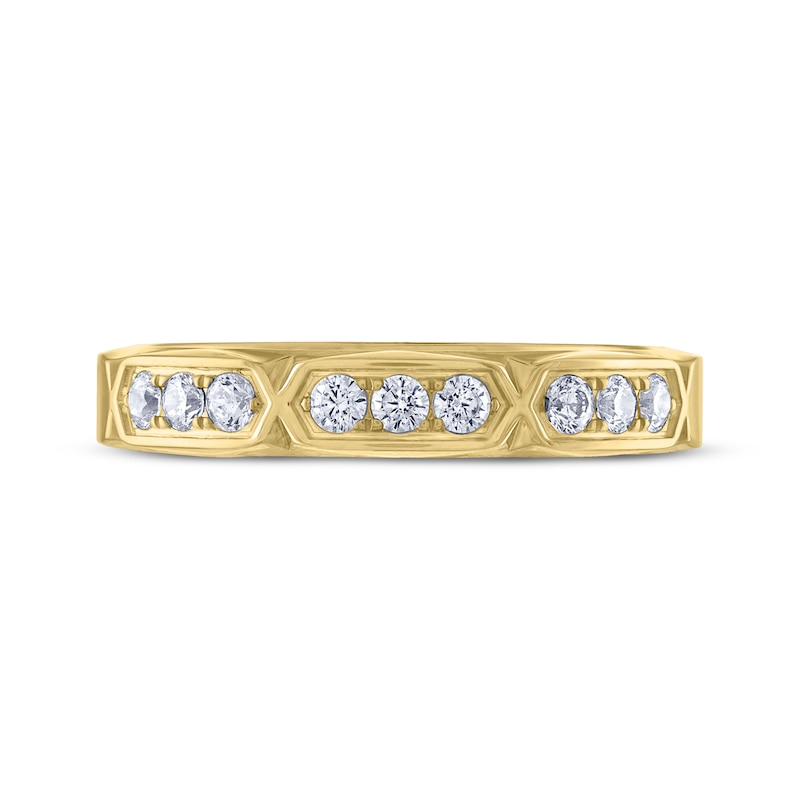 Main Image 3 of THE LEO Diamond Round-Cut Anniversary Band 1/3 ct tw 14K Yellow Gold