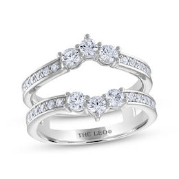 THE LEO Diamond Round-Cut Enhancer Ring 1 ct tw 14K White Gold