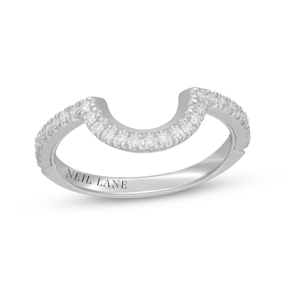 Neil Lane Diamond Contour Wedding Band 1/4 ct tw 14K White Gold