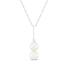 Thumbnail Image 1 of Cultured Pearl Drop Necklace Sterling Silver 18&quot;