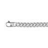 Thumbnail Image 1 of Solid Textured Curb Chain Necklace 7.71mm Sterling Silver 22"