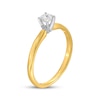 Thumbnail Image 2 of Round-Cut Diamond Solitaire Engagement Ring 1/4 ct tw 14K Yellow Gold (I/I2)