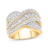 Thumbnail Image 0 of Lab-Created Diamonds by KAY Crossover Fashion Ring 2 ct tw 10K Yellow Gold