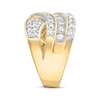 Thumbnail Image 2 of Lab-Grown Diamonds by KAY Crossover Fashion Ring 2 ct tw 10K Yellow Gold